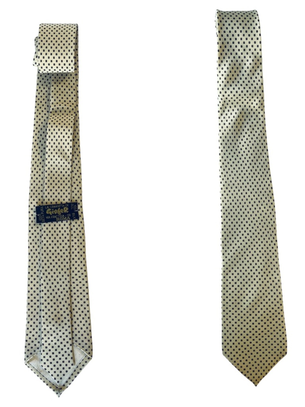 Vintage Eddy Monetti , Italian Masterpiece in
Neutral Silk ties